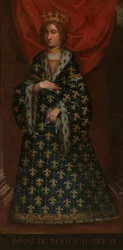 Porträt von Bona di Berry, Ehefrau von Amadeus VII.